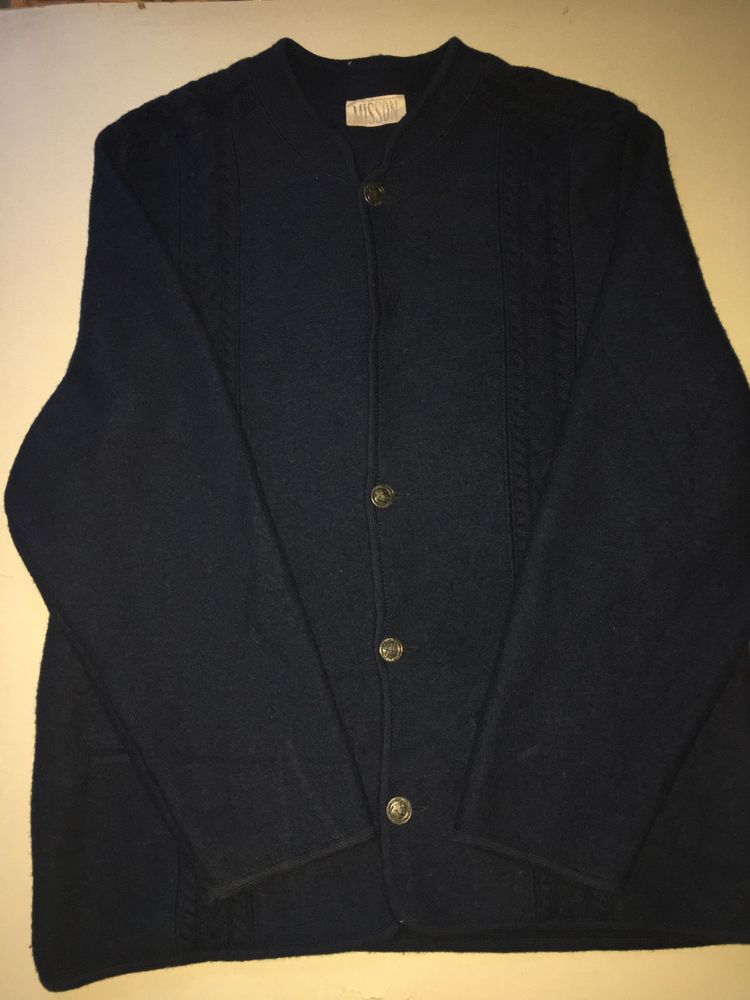 Misson Navy Blue Cardigan Sweater