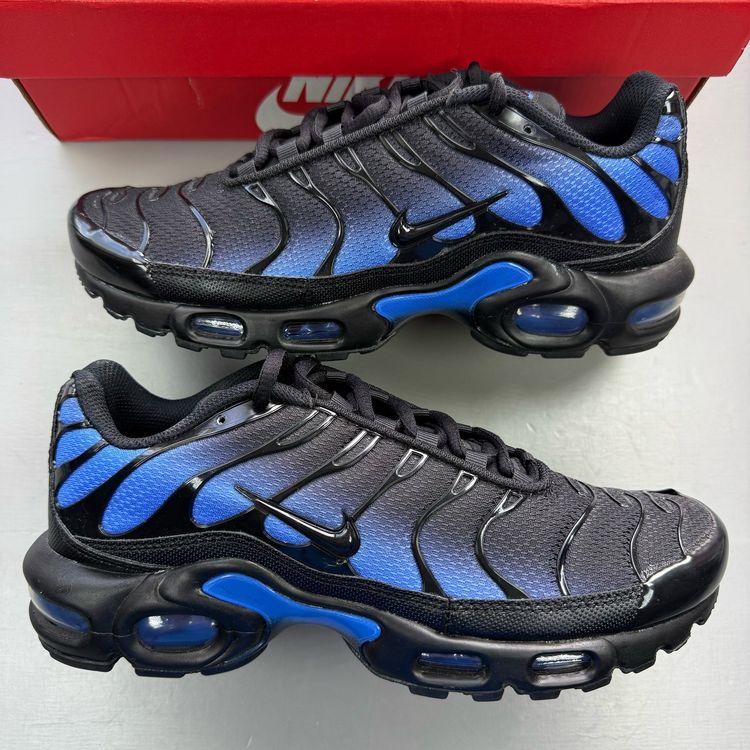 Immagine di Nike Air Max Plus TN Size UK 6 Black Blue Crystal Men's Trainers DM0032-041 1