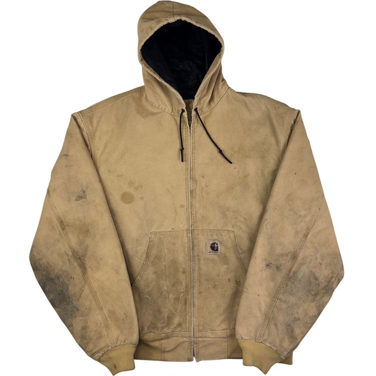 Carhartt Active Full-Zip Workwear Jacket Beige J06 WET imagen 1