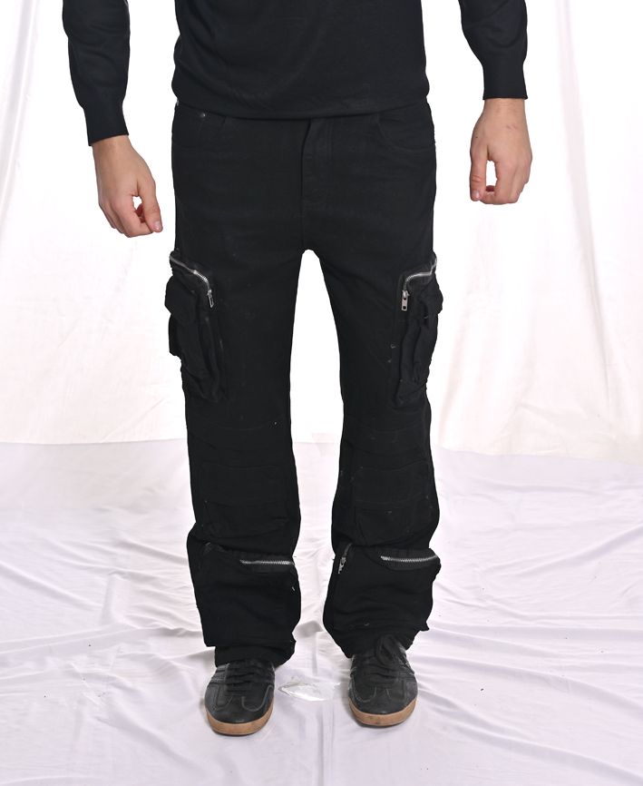 Jeans Cargo Nero 3