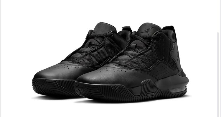 Jordan air max stay loyal triple black size uk 11 rrp £145 