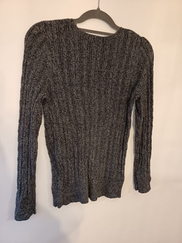 St. John'S Bay Grey Knit Sweater obraz 3