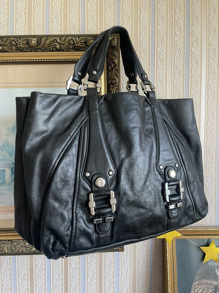Just Cavalli Cavalli black leather handbag product image
