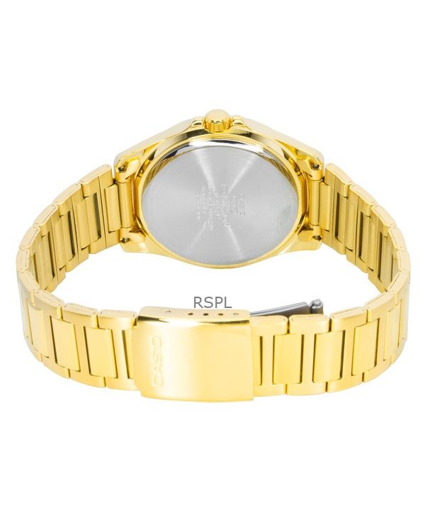 Casio Standard Analog Gold Tone Stainless Steel Black Dial Quartz MTP-1370G-1AV Men's Watch image 5
