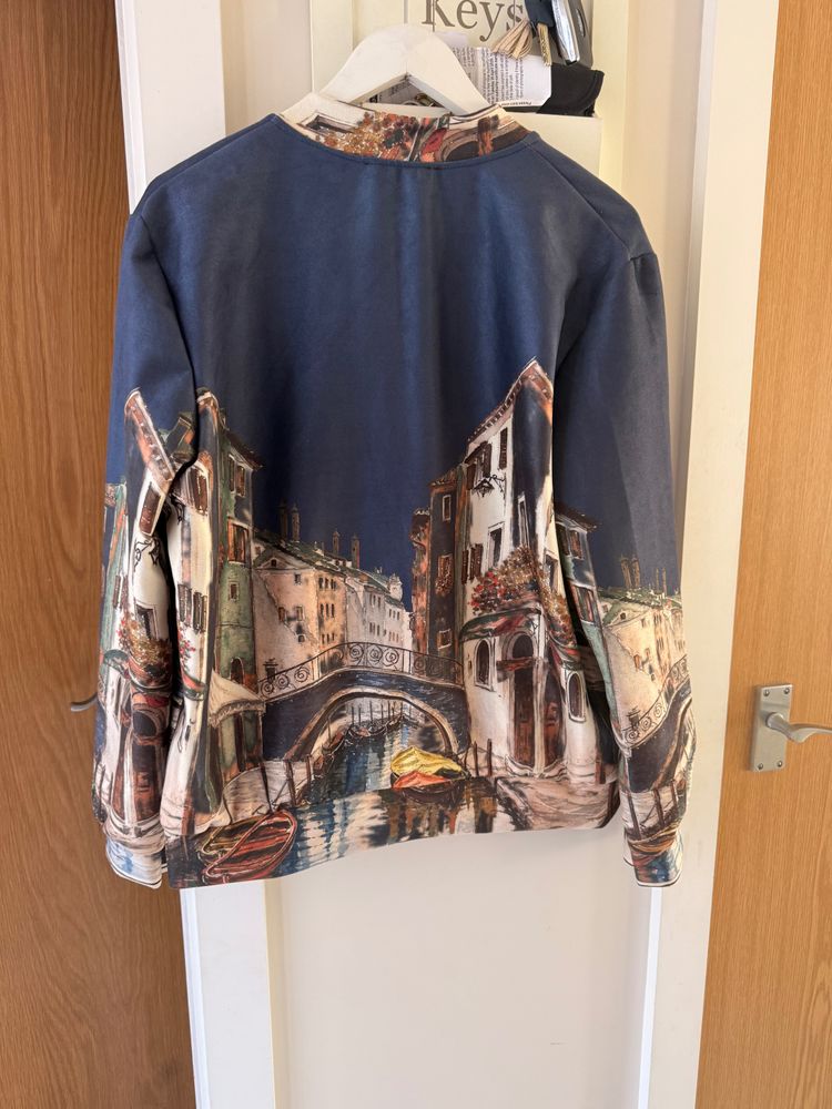 Printed Zip-Up Jacket imagen 4