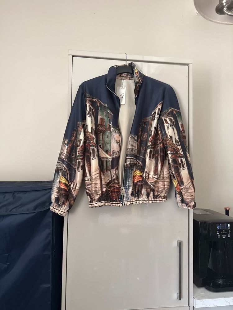 Printed Zip-Up Jacket imagen 7