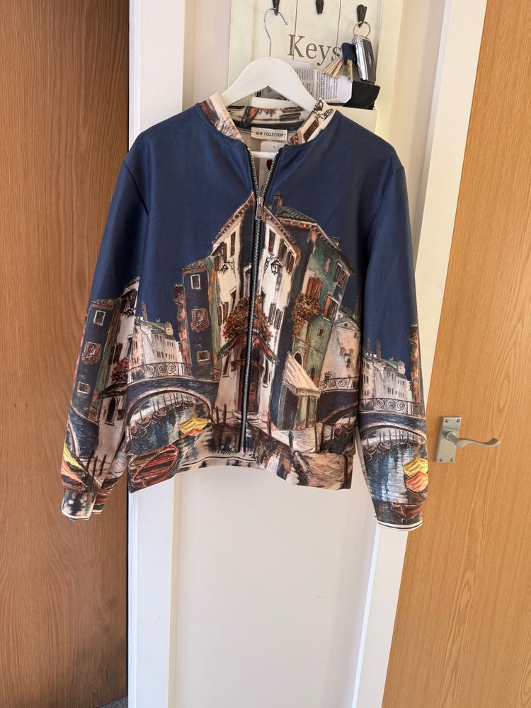 Printed Zip-Up Jacket imagen 3