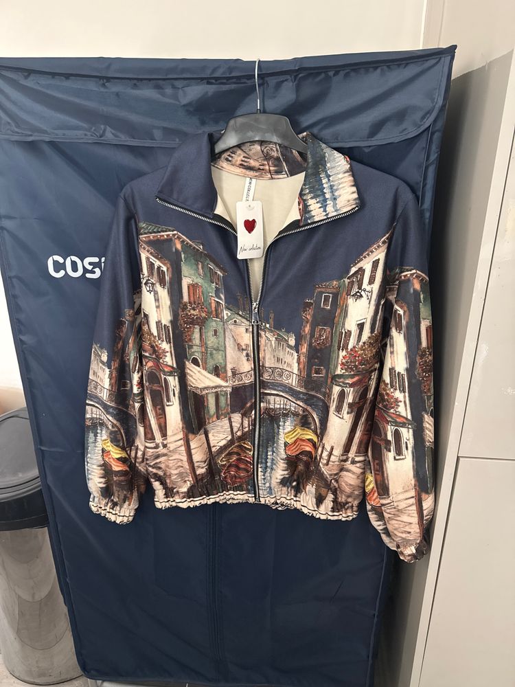 Printed Zip-Up Jacket imagen 9