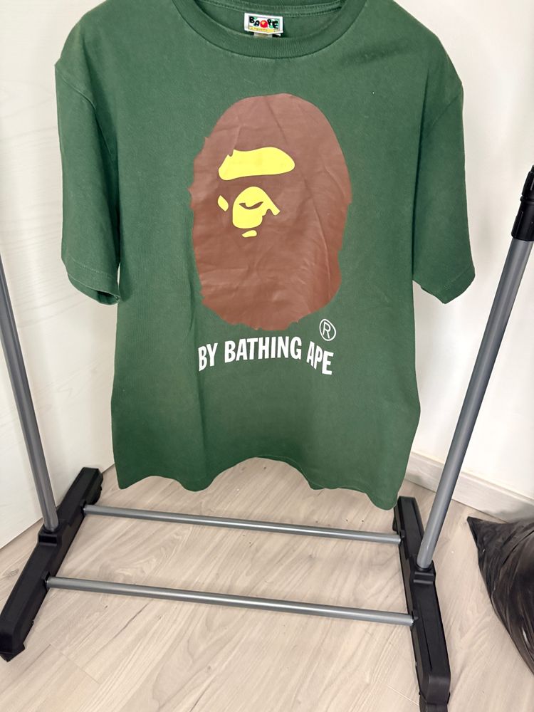A Bathing Ape Green Graphic T-Shirt