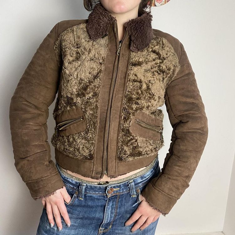 Other Y2K brown faux fur jacket product image
