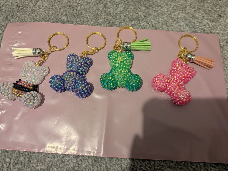 Other Beaded teddy -Shaped Keychains With Tassels product image
