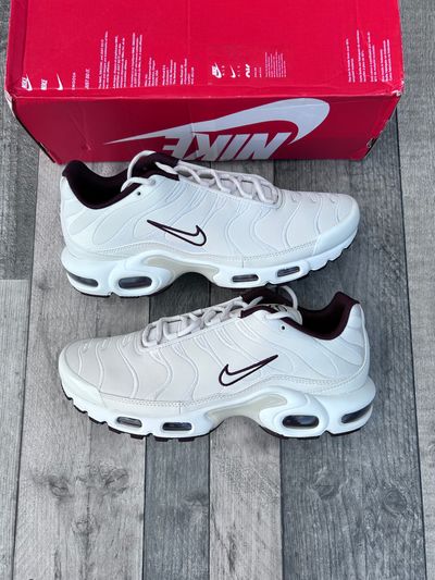 Nike Air Max Plus PRM Leather Trainers ‘Burgundy Crush’ - HF3181-001 - Size UK 8