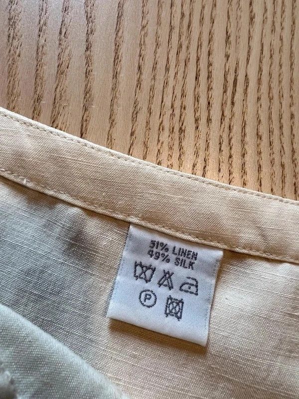 Globus Essentials – 51% Linen & 49% Silk Trousers – Ivory Cream – Straight Leg – Size 40 - 99€ imagen 10