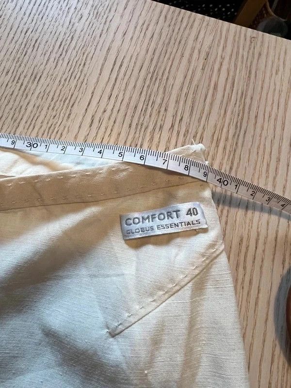 Globus Essentials – 51% Linen & 49% Silk Trousers – Ivory Cream – Straight Leg – Size 40 - 99€ imagen 8