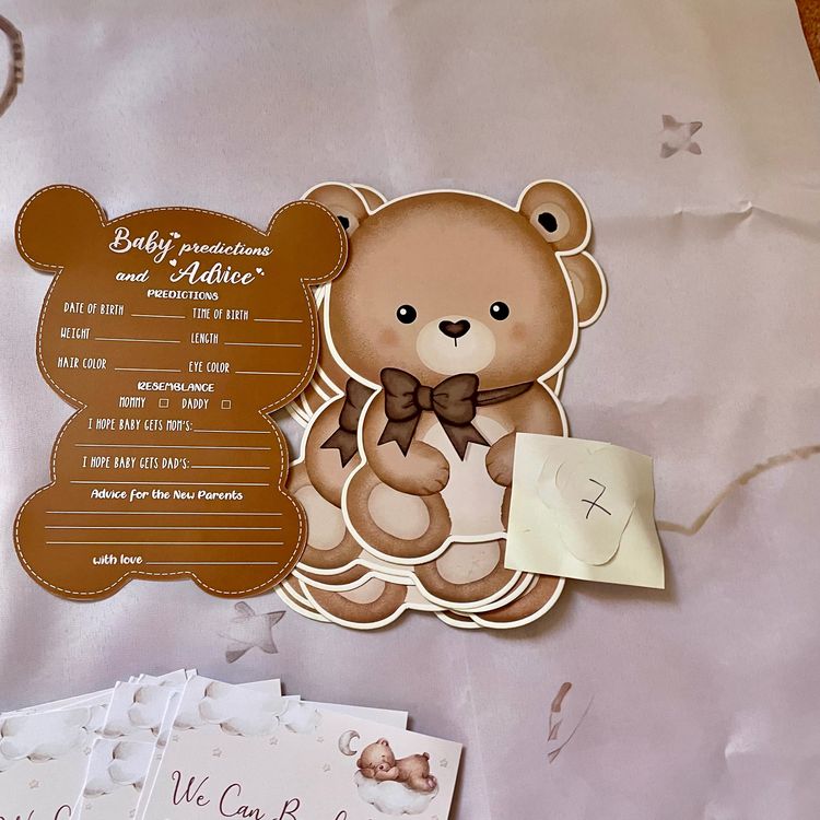 We Can Bearly Wait to Meet You Bear Baby Boy Shower Bundle imagen 9