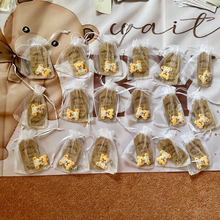 We Can Bearly Wait to Meet You Bear Baby Boy Shower Bundle imagen 10