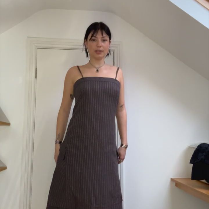 Other cop copine pinstripe dress product image