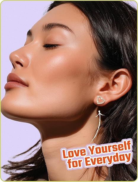 Gold Plated Heart Earrings 2