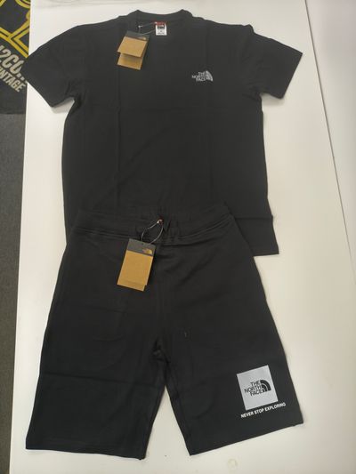 The North Face Black T-Shirt And Shorts Set, new, all sizes