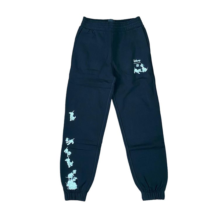 Givenchy x Disney Black Dalmatian Print Logo Sweatpants