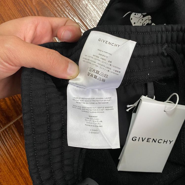 Givenchy x Disney Black Dalmatian Print Logo Sweatpants 9