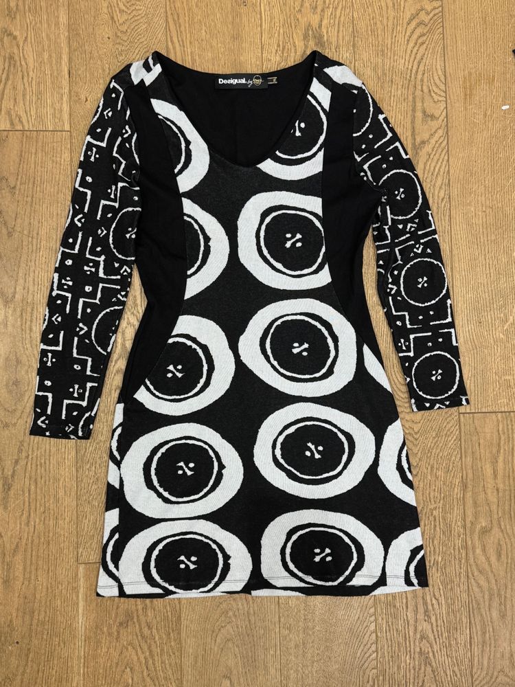 Desigual Women'S Patterned Long Sleeve Dress