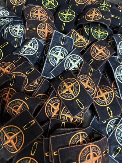 Stone Island Dust Badge Orange