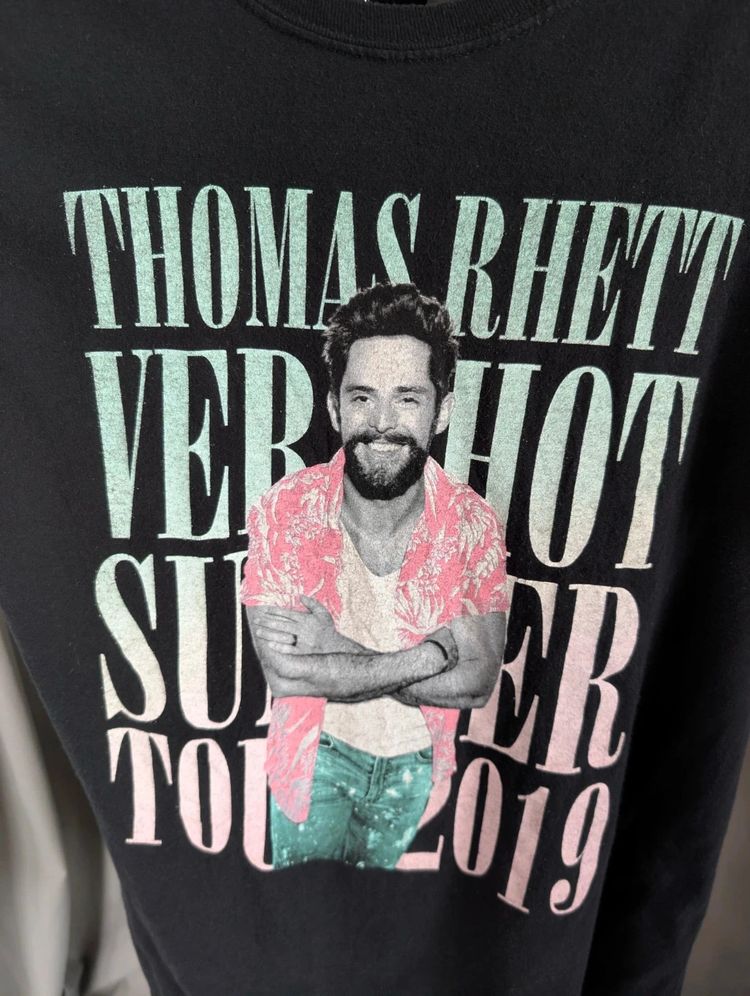 Thomas Rhett Very Hot Summer Tour Band T Shirt Medium Black image 5