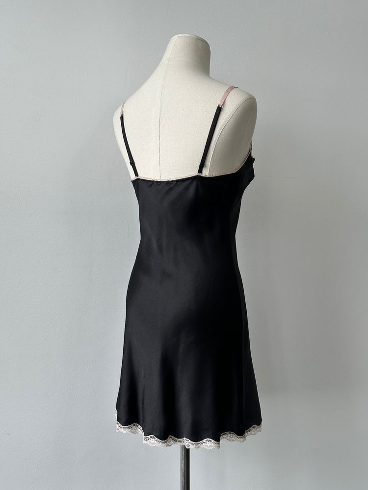 Immagine di Victoria's Secret 2000s Lace Satin Mini Dress - S 4
