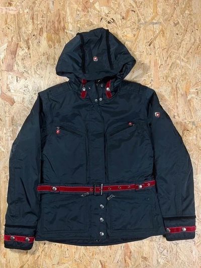 Wellensteyn - Black Hooded Jacket With Red Accents