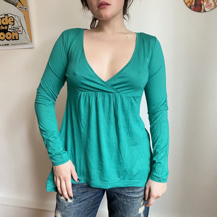 Other Y2K v-neck long sleeve tunic top product image