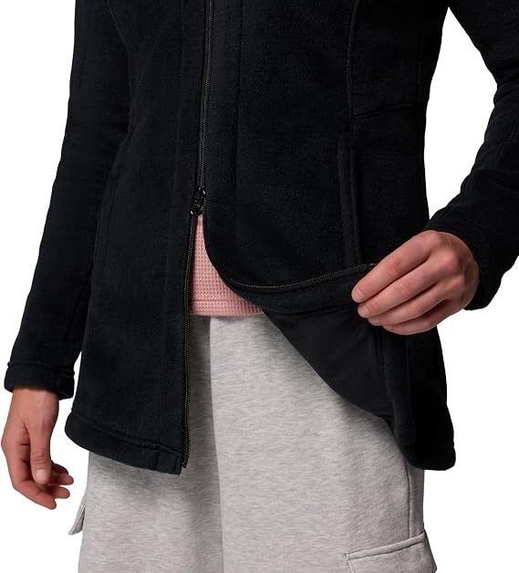 Immagine di Columbia Women'S Black Fleece Jacket With Hood 2