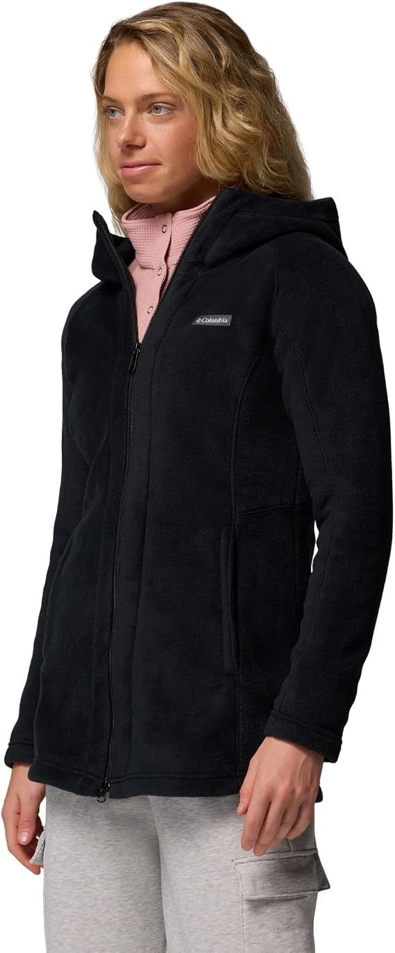 Immagine di Columbia Women'S Black Fleece Jacket With Hood 4