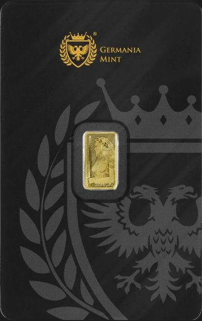 1/100 oz Germania mint Gold Bar