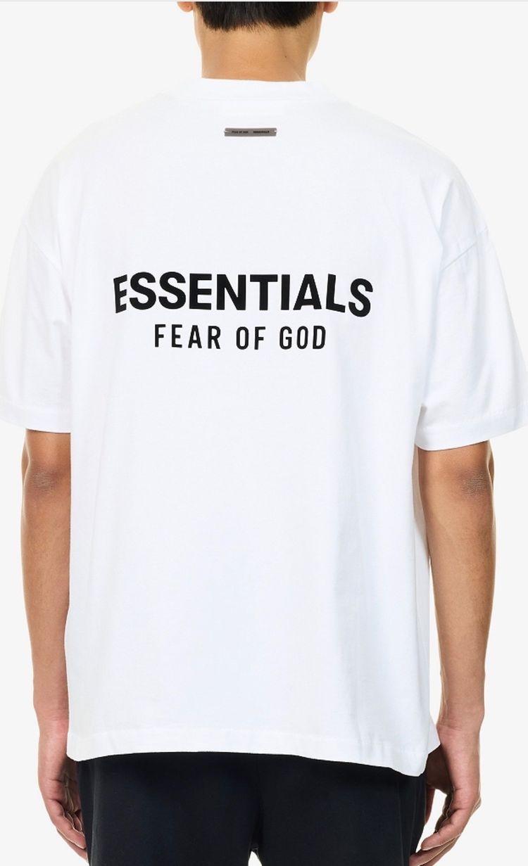 Fear Of God Essentials White T-Shirt - Oversized 