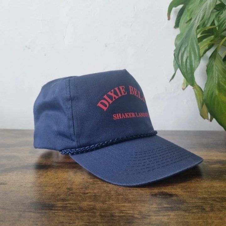 Navy Blue Cap With Red Text image 2