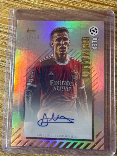 Álex Grimaldo Auto /99 Topps UEFA Champions League Benfica 97/99