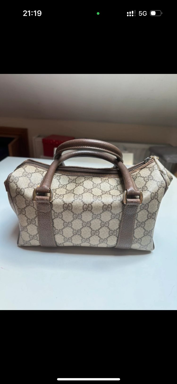 Gucci Vintage Mini Boston Bag image 8