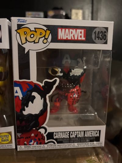 Funko Pop Marvel Carnage Captain America Figure