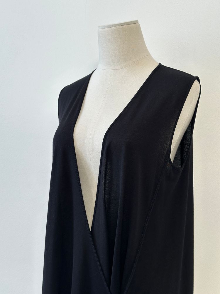 La Perla 1990s Cotton Side Split Wrap Top - L image 3
