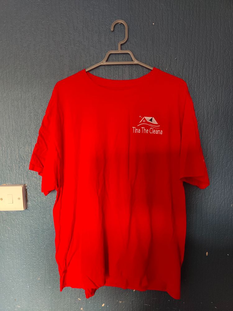 Red T-Shirt With Logo