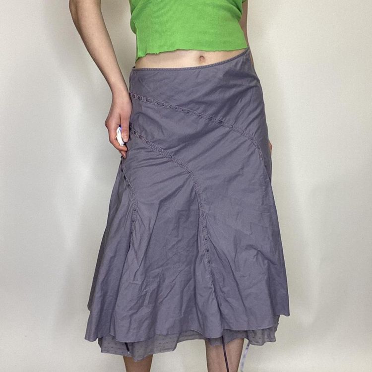 Red Herring 90s 00s Red Herring purple midi with embroidered ribbon detailing   product image