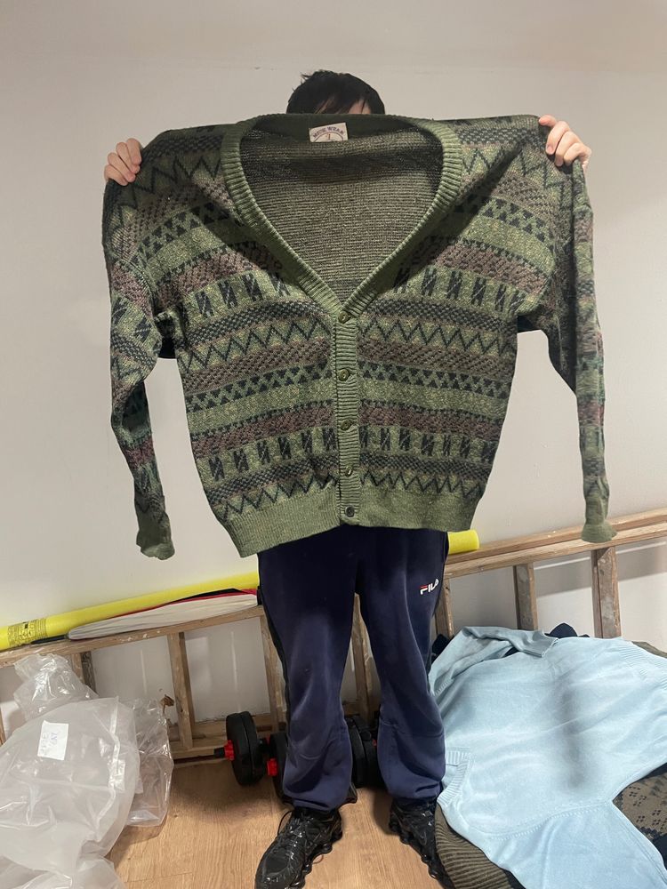 Other Green Patterned Cardigan product image