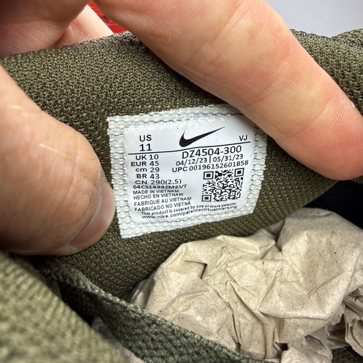 Nike Air Max 90 Size UK 10 Olive Black Reflective Khaki Mens Trainers DZ4504-300 image 10
