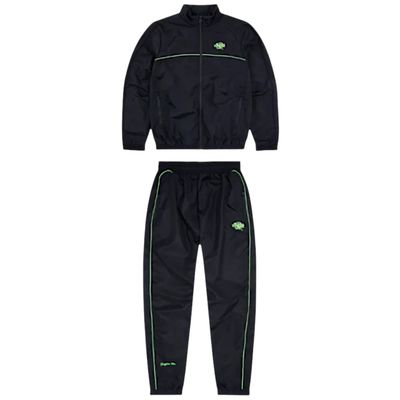 Syna World Shell Tracksuit Black/Green