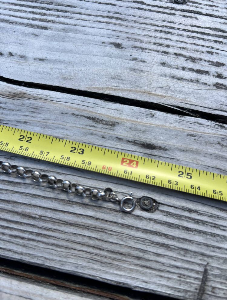 vintage Sterling Silver Belcher Chain Necklace | 24 Inch Chain | 21g | Heavy Unisex Jewellery 4