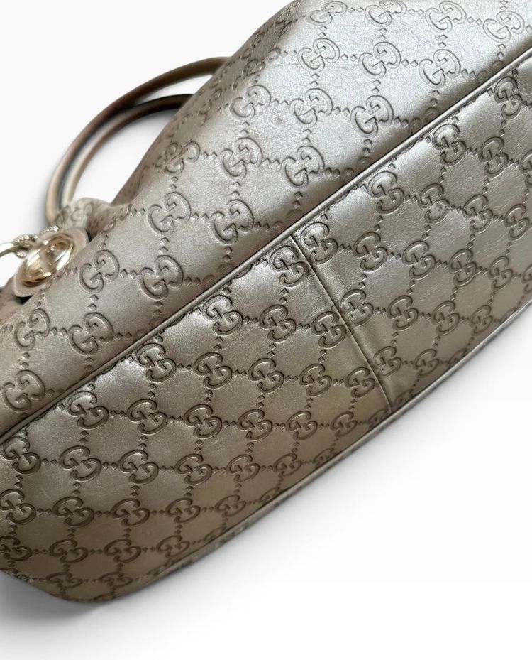 Vintage Gucci Metallic Guccissima Sukey Shoulder Bag image 19