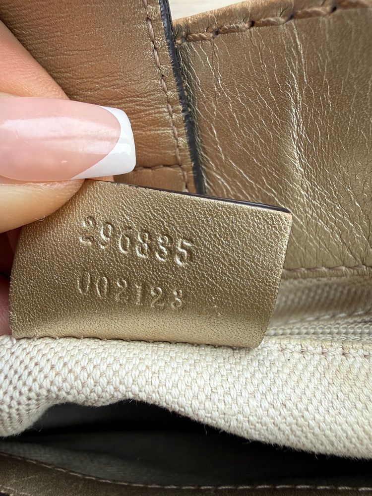 Vintage Gucci Metallic Guccissima Sukey Shoulder Bag image 14