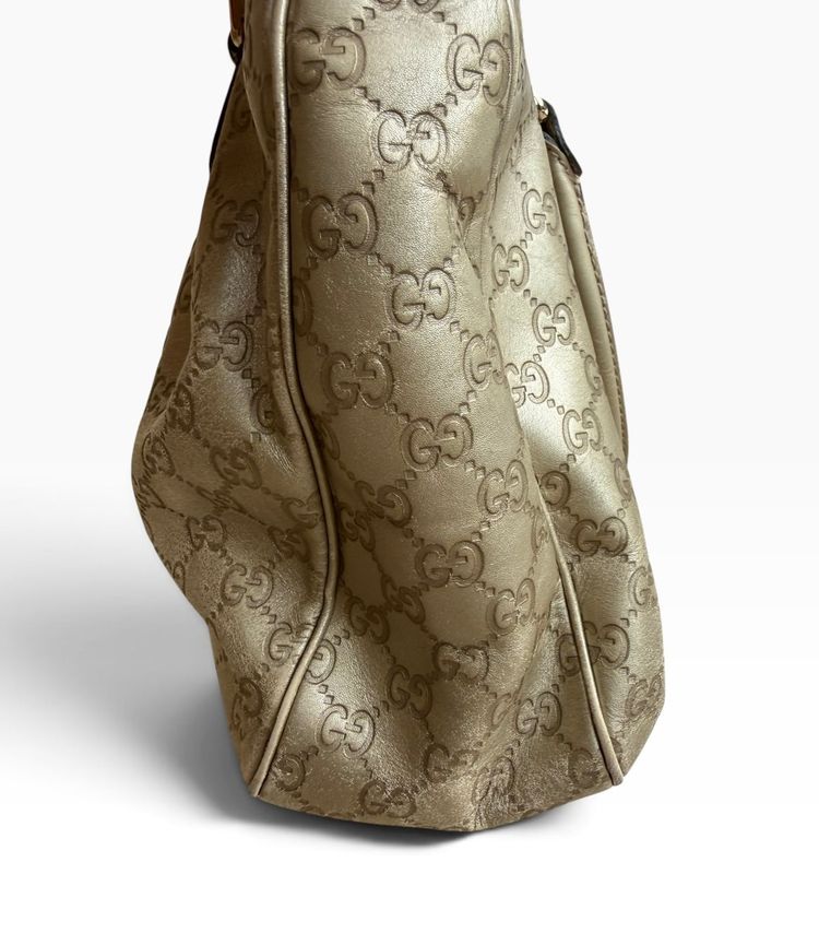 Vintage Gucci Metallic Guccissima Sukey Shoulder Bag image 13
