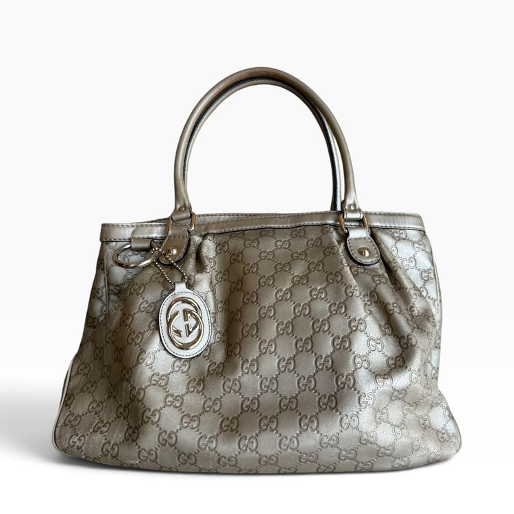 Vintage Gucci Metallic Guccissima Sukey Shoulder Bag